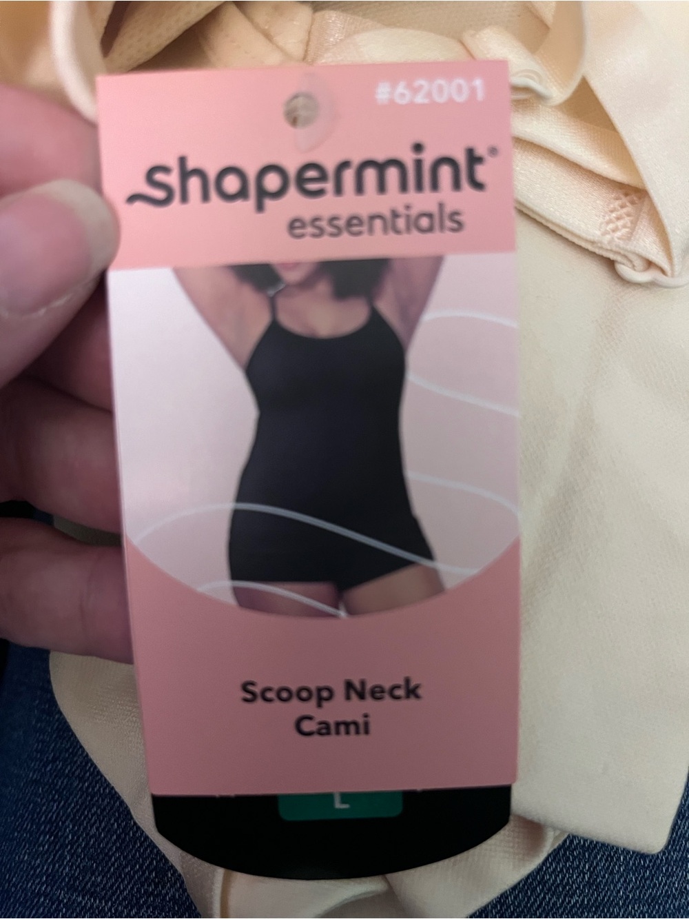 Shapermint Scoop Neck Cami - Cream